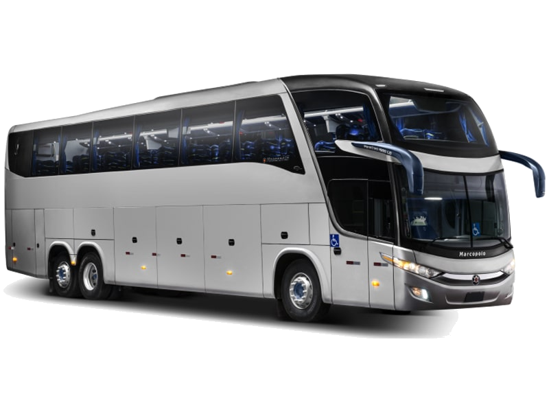 Modern coach and bus hire vehicles for group transportation